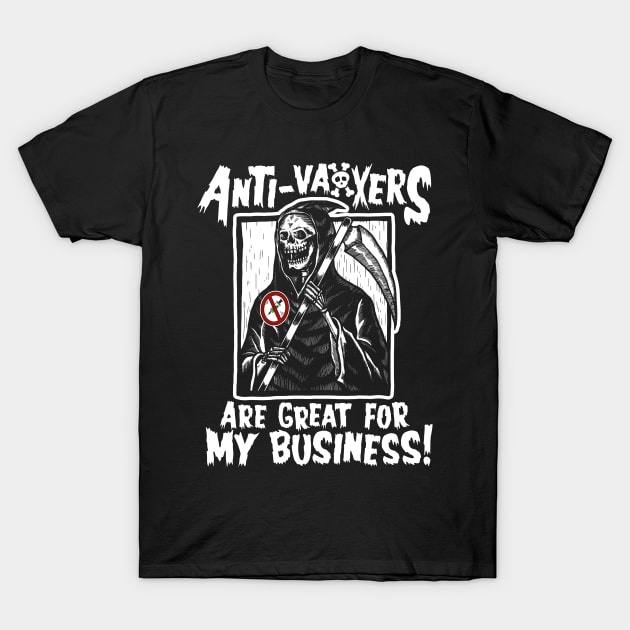 Pro Vaccine Tshirt | Grim Reaper T-Shirt by teepublicdesigns